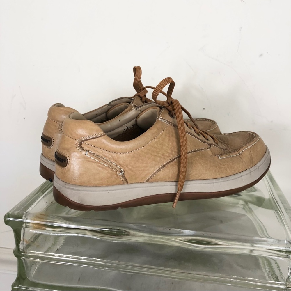 Rockport Men’s 8 WIDE tan lace up casual shoes leather comfort - Picture 7 of 12